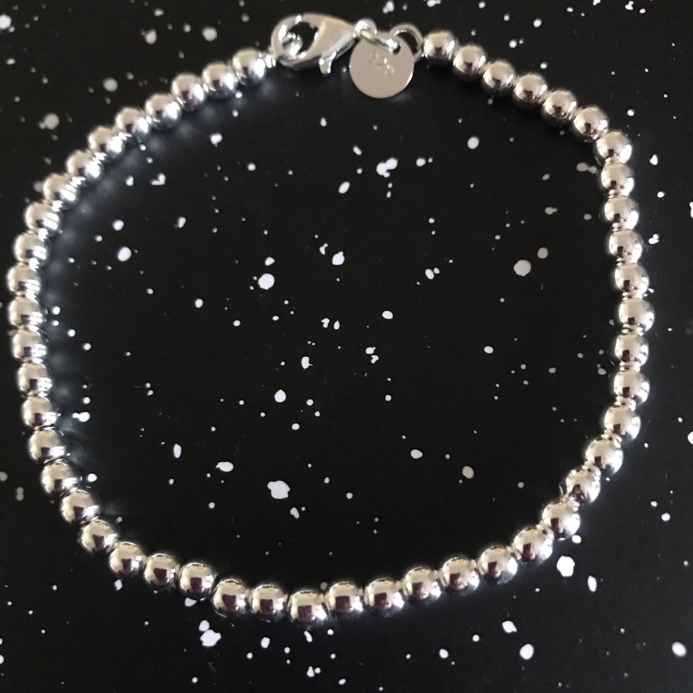 Sterling Silver Beaded Bracelet
